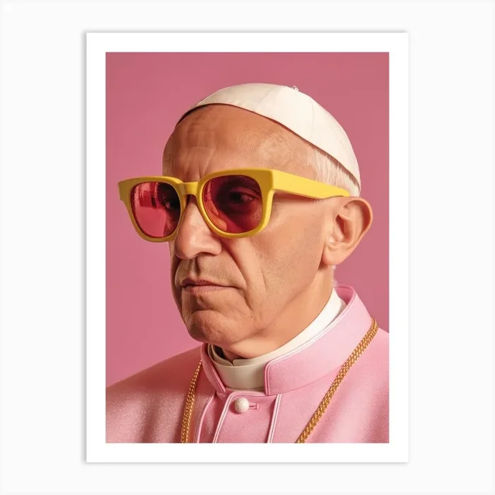 Pope Francis Fashion Art Art Print by Lootprint
