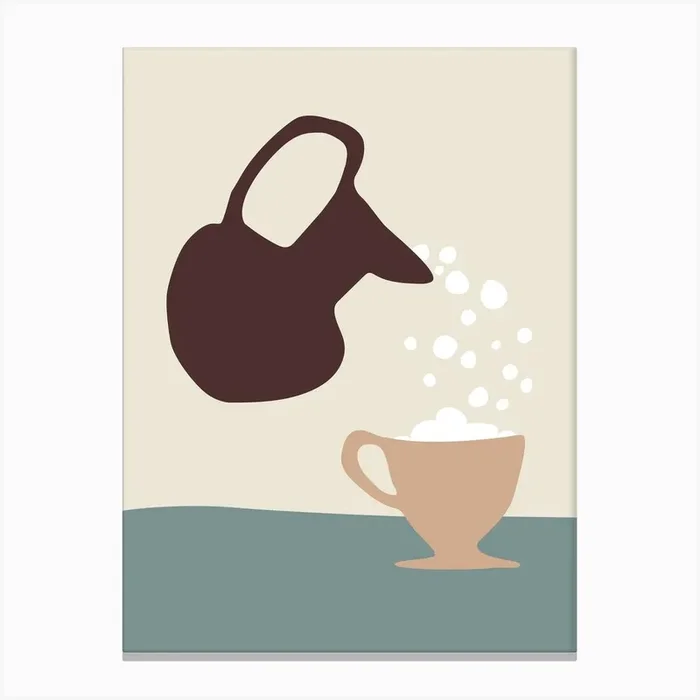 Pouring Canvas Print by Christina Heitmann