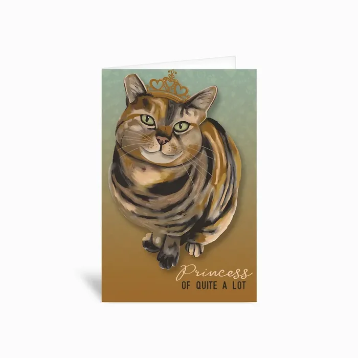 Princess Of Quite A Lot Greetings Card by Kerrie Hubbard