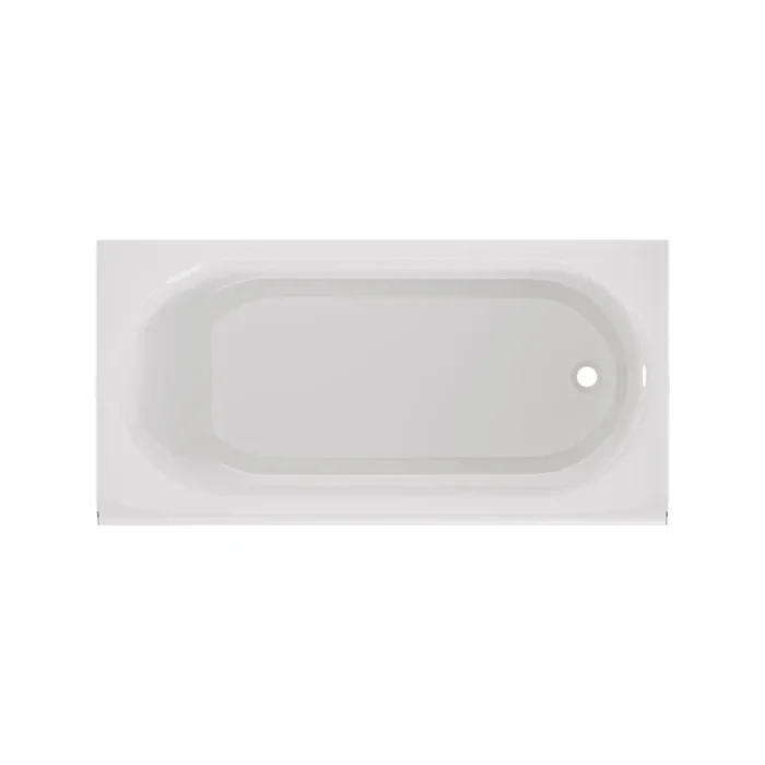 Princeton® PRO Steel 60 x 32-inch Integral Apron Bathtub with Right-Hand Outlet