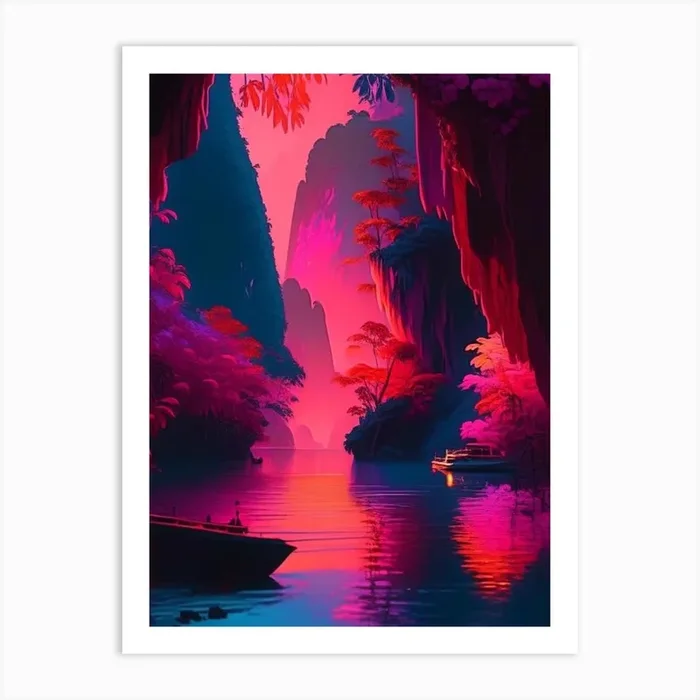 Puerto Princesa Underground River Dreamy Sunset 3 Art Print by Breathtaking Sunsets And Sunrises