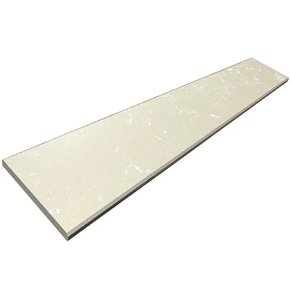 Quartz Super Beige Polished Door Threshold Saddle 5 “X72 ” Both Sides Beveled