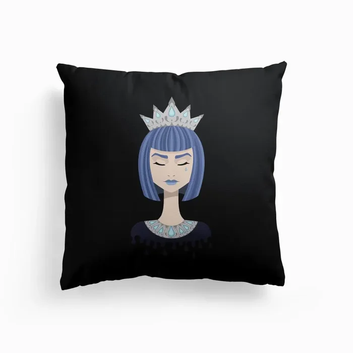Queen Of Sorrow Cushion by Laura Nagel