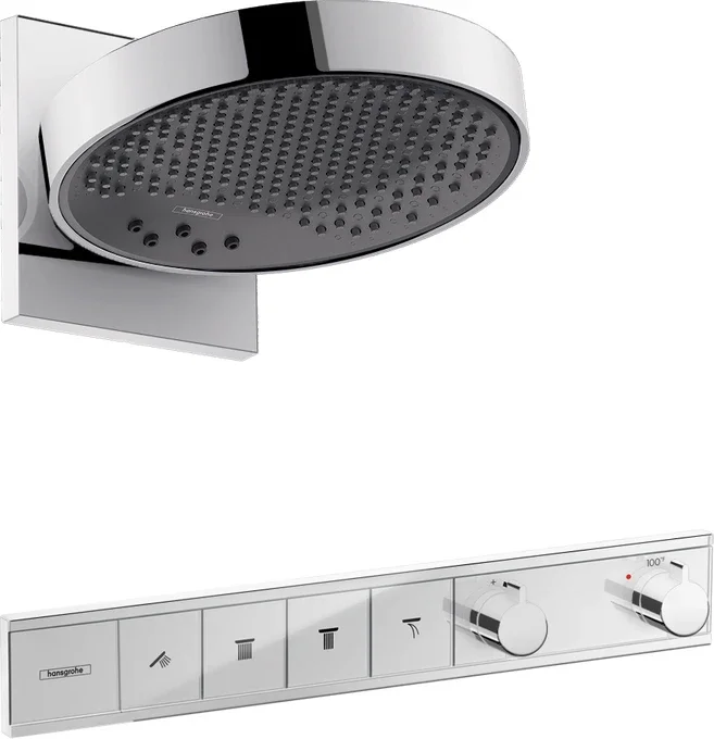 Rainfinity Showerhead 250 3-Jet, 2.5 GPM with RainSelect Thermostatic Trim for 4 Functions