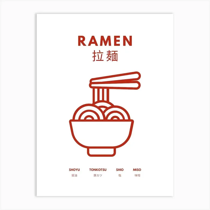 Ramen Kitchen Illustration Art Print by Mambo