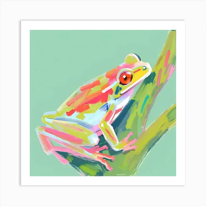 Red Eyed Tree Frog 04 Art Print by Lisa Baum
