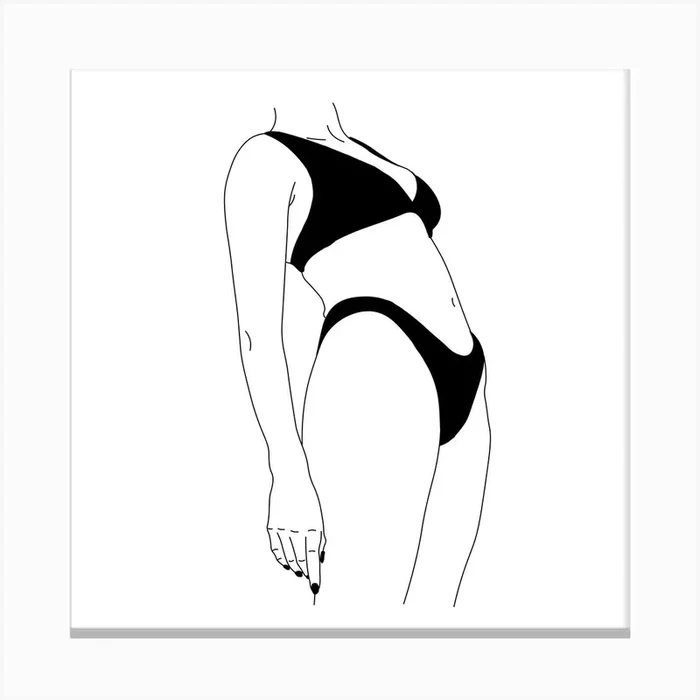 Relax Square Canvas Print by JUNEFIGS