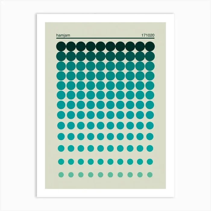 Retro Dots Art Print by HAMJAM