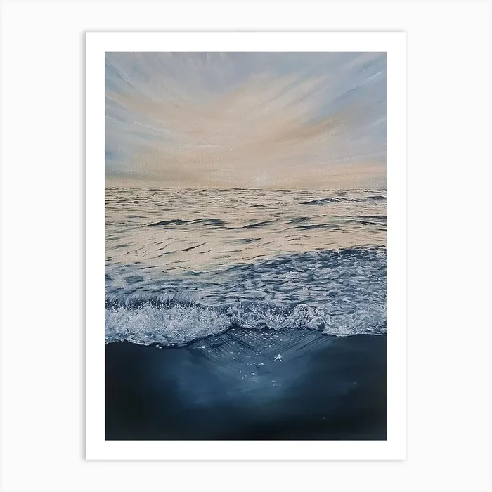 Rise At The Beach Art Print by Sophie Adair