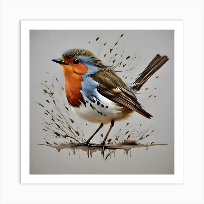 Robin, Colorful Birds, Oil Painting, Bird Art, Wildlife Art, Avian Art, Nature Painting, Birds Of Prey, Feathered Friends, Birds In Art, Avian Beauty Fine Art Print Bird Lovers, Animal Art, Birdwatching, Birds of Instagram, Realistic oil painting of a colorful bird, Detailed avian artwork on canvas, Exquisite bird portrait in oil, Fine art print of bird in natural habitat, Oil painting of migratory birds, Feathered friends in oil on canvas, Unique bird art for home decor, Birdwatcher’s delight in oil, Vibrant bird plumage in oil paint, Avian beauty captured in oil. Art Print by Spring