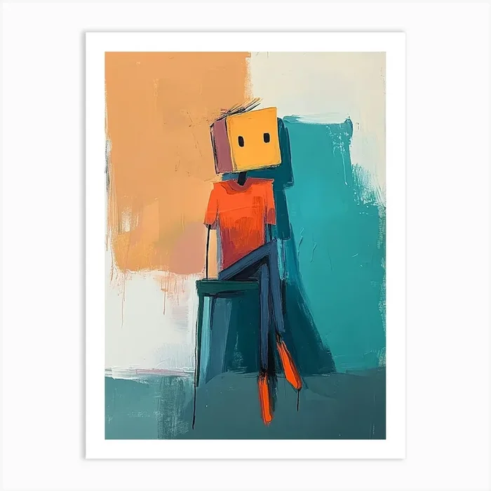 Robot Art Print by Silent Canvas