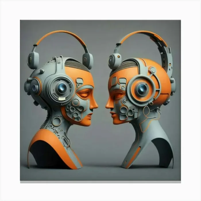 Robots Canvas Print by FOX & JAY