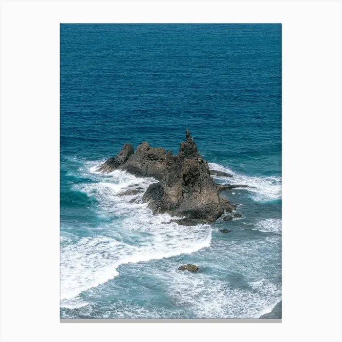 Rocky Beach At Sunrise, Tenerife, Canary Islands Canvas Print by My Daily Destinations