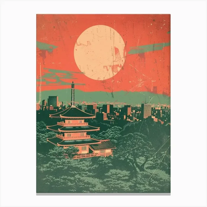 Roppongi Hills Castle In Tokyo Japan Mid Century Modern 1 Canvas Print by Japan Journey