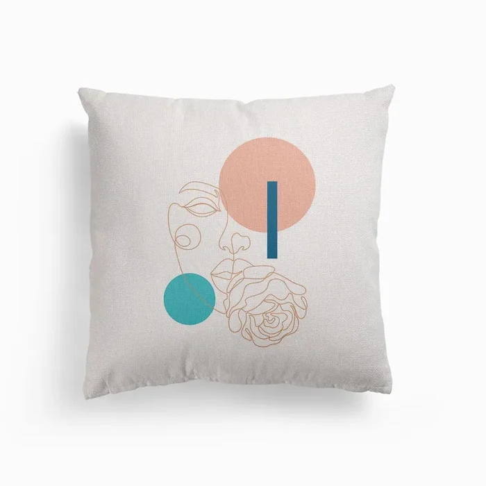 Rose Lady Canvas Cushion by Doriscici Art