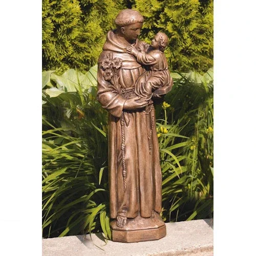 Saint Anthony With Child Sculpture 26 ” H