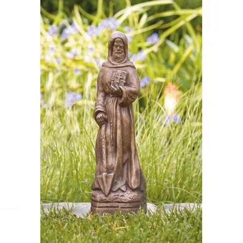 Saint Fiacre Garden Sculpture 15 ” High