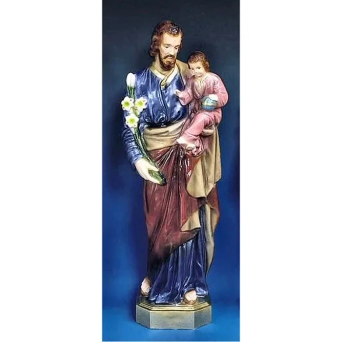 Saint Joseph And Child Colored 24 ” High