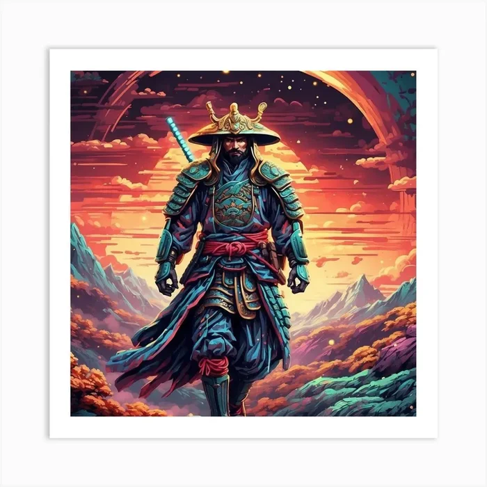 Samurai Warrior Art PrintD by dreamland