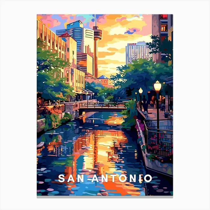 San Antonio, Texas Canvas Print by Chorba