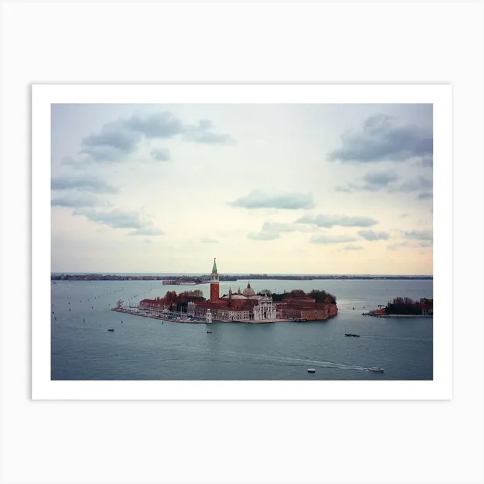 San Giorgio Maggiore Island Venice Italy Art Print by Flo Smith