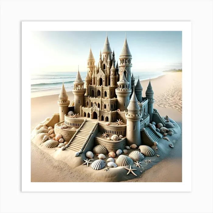 Sandcastle Art Print by SableBlu