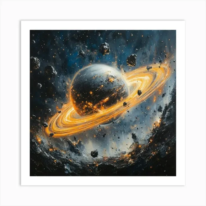 Saturn Art Art PrintS by Saiful