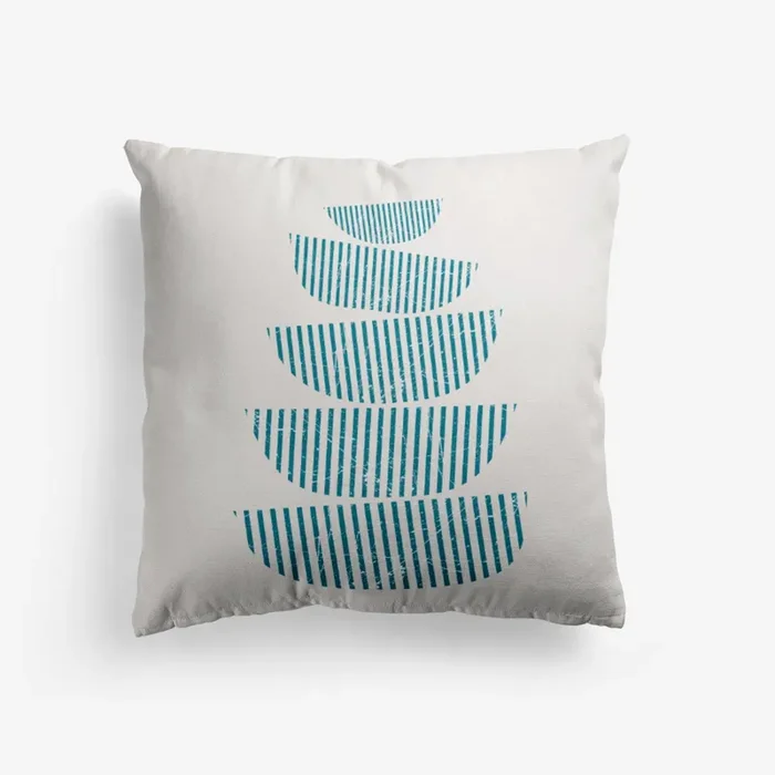 Scandi Stacked Bowls Cushion by Digital Keke