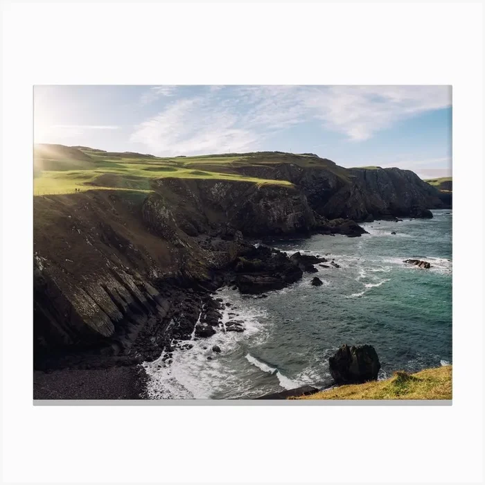 Scotland Coast 1 Canvas Print by Mst Illustration / Photography