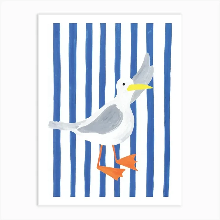 Seagull Art Print by Charlotte Farr