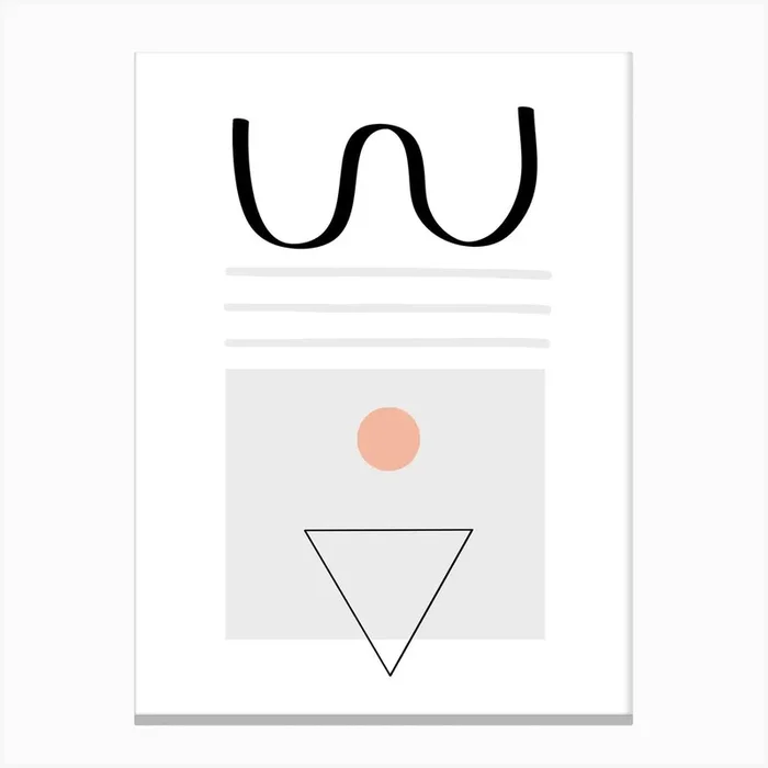 Shapely Form Canvas Print by Print is the New Black