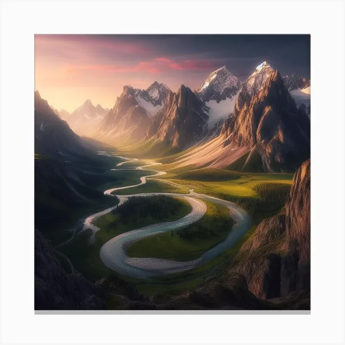 Shining sun Canvas Print by Czech mountains artist