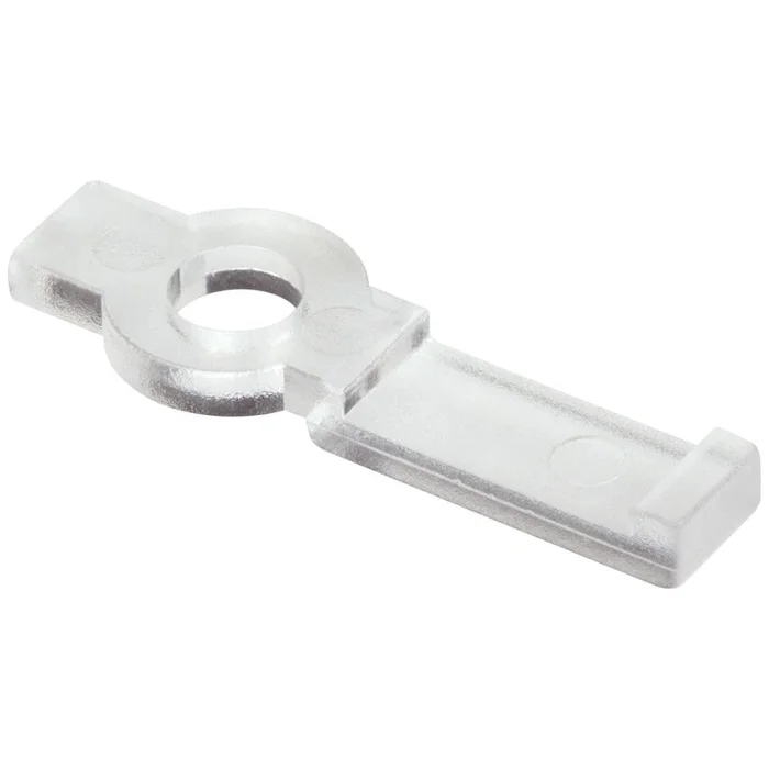 Side Bend Loop Mounting Clip, clear