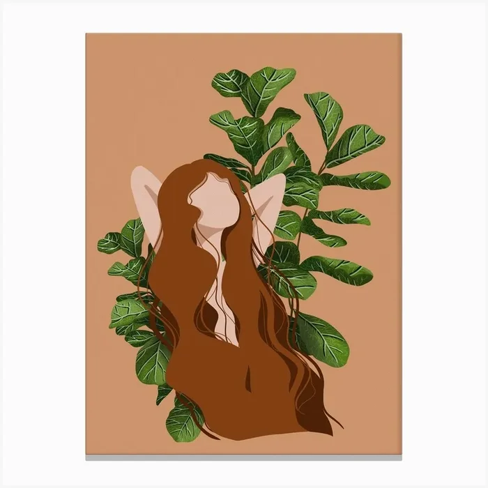 Sierra Botanical Fairy Canvas Print by Gush Art Studio