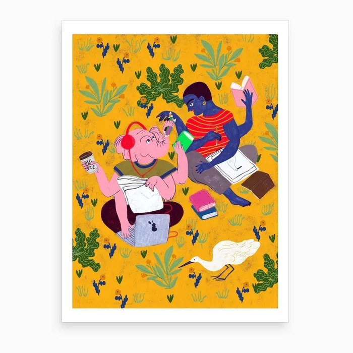 Sketching In The Park Art Print by Daniela Spoto