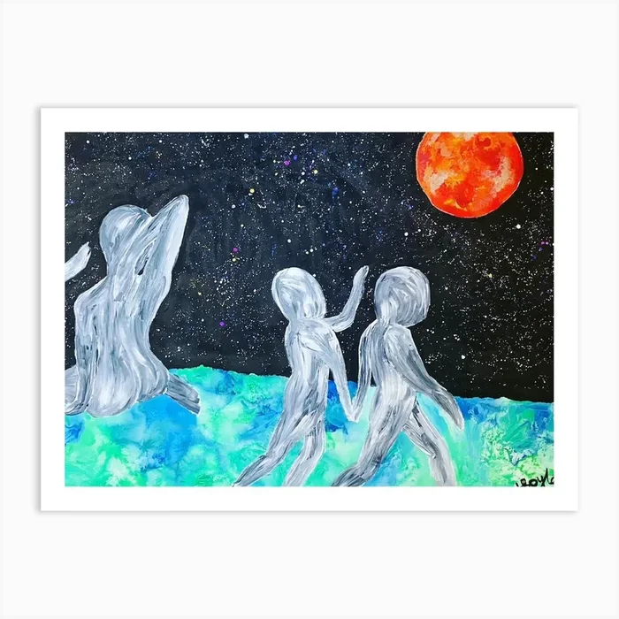 Sky’S The Limit Art Print by Hollie Boyle