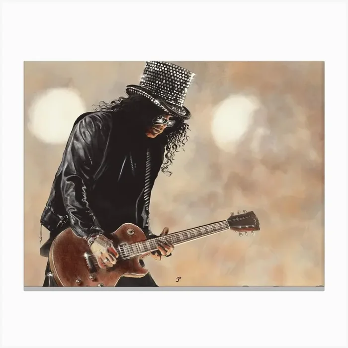 Slash. Guns and Roses. Canvas PrintTC by Tony Casues