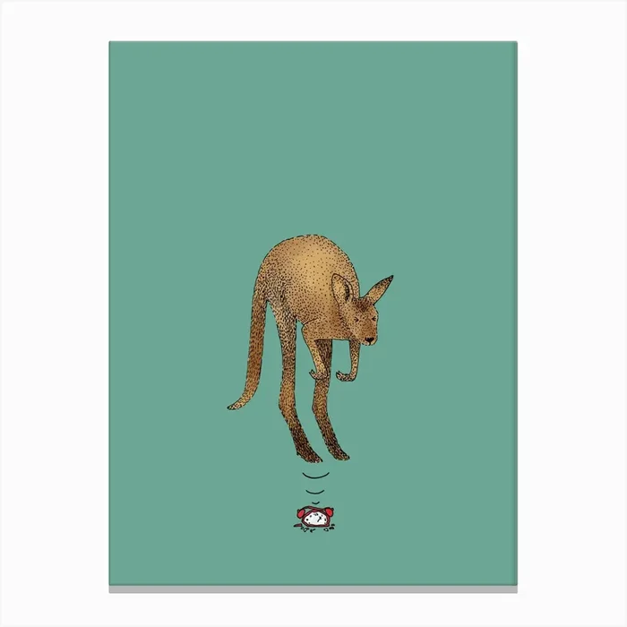 Smash The Alarm Canvas Print by Martina Scott