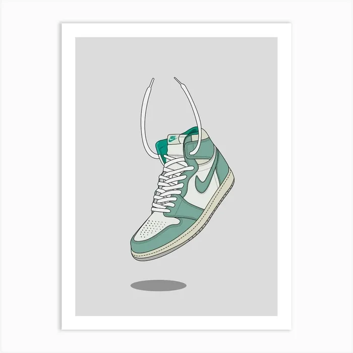 Sneakers Rich Art Print by Tuba Art