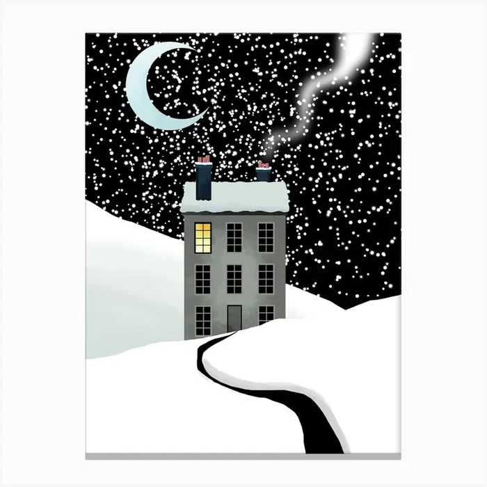 Snowbound Canvas Print by Andrew Hitchen