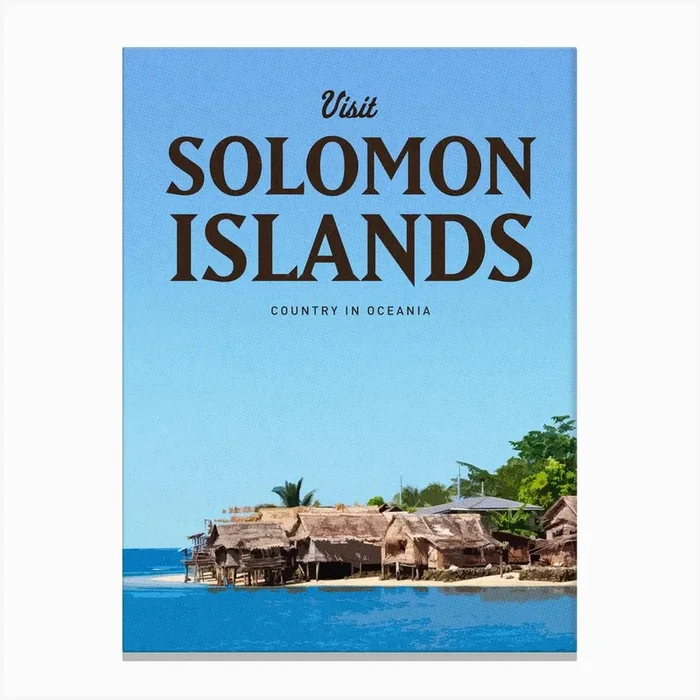 Solomon Islands Canvas PrintMC by Mercury Club
