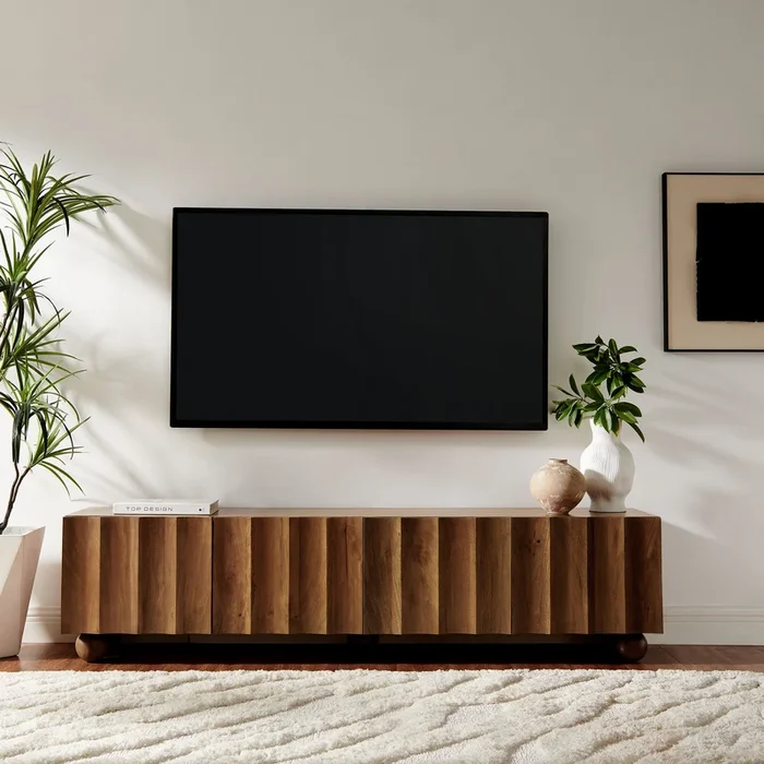 Sorren Scalloped 71 ” Wood TV Stand by Modway