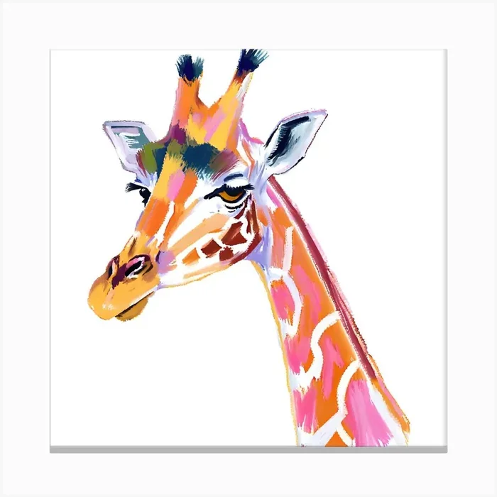 Southern Giraffe 04 1 Canvas Print by Lisa Baum