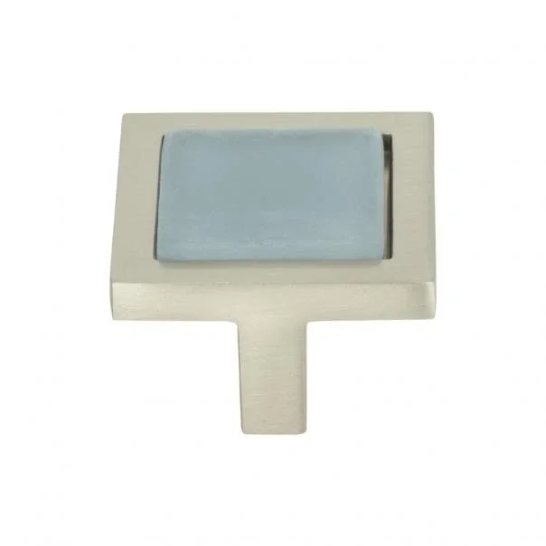 Spa Blue Square Knob