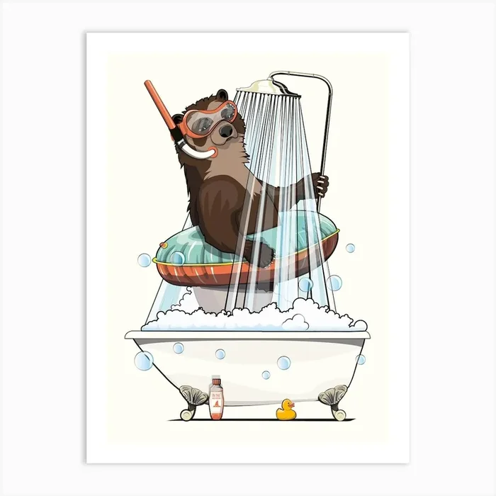 Spectacled Bear Art Print by Wyatt 9