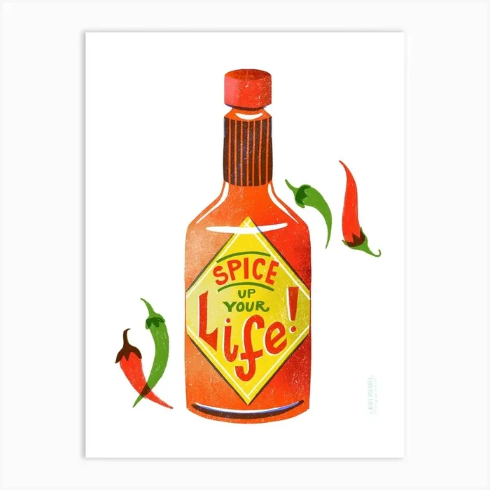 Spice Up Your Life Chili Salsa Art Print by Mira Paradies