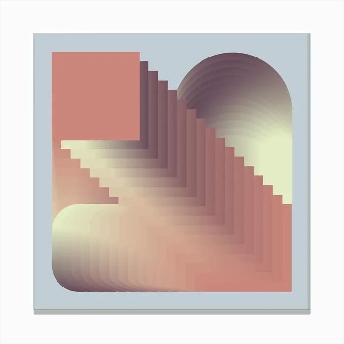Stacks 3 Square Canvas Print by JR Wickham