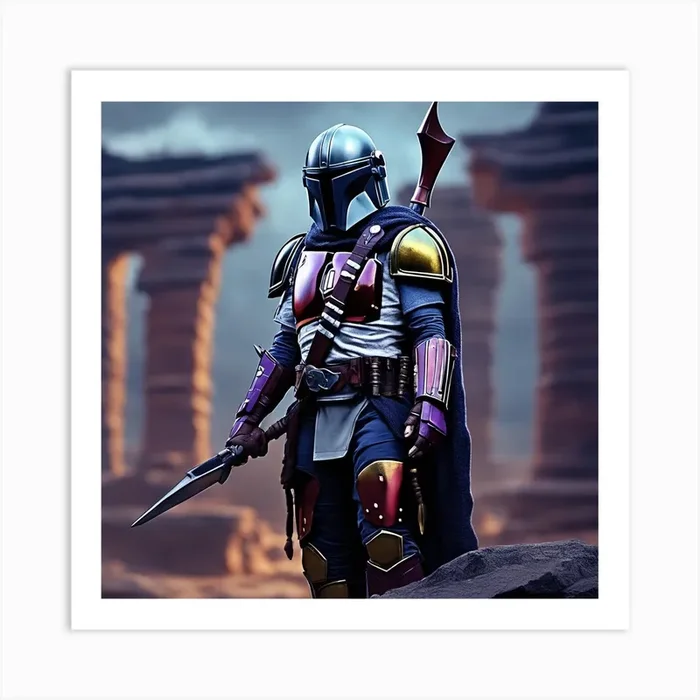 Star Wars The Mandalorian Art PrintM by MANUEL-VMV