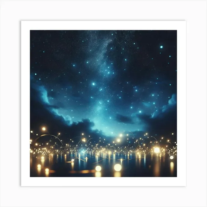 Stars In The Sky Art PrintAD by Artistic Director