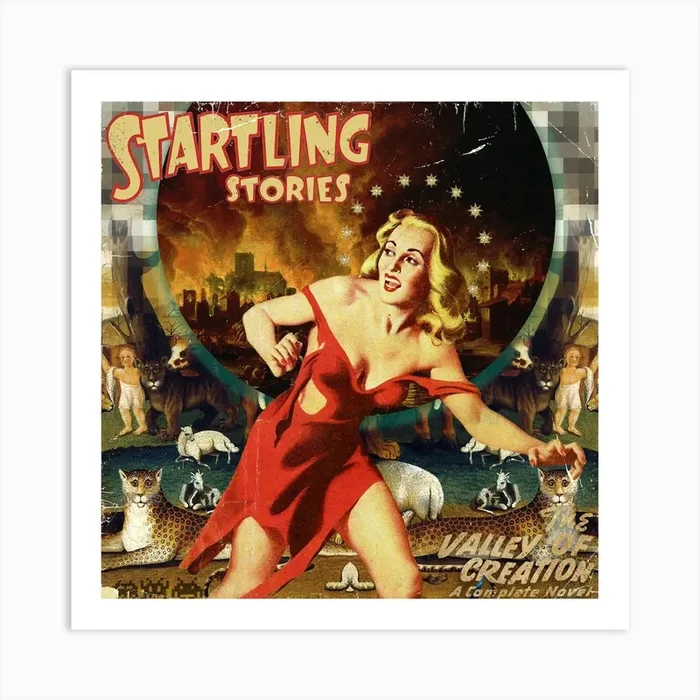 Startling Stories Art Print by stephen buckley